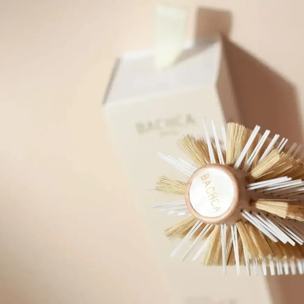 Cosmétiques - Brosse ronde brushing Sanglier/nylon Made in France - BACHCA