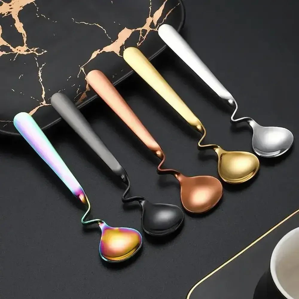Accessoires thé et café - Twist - Cuillère à café, thé, dessert - 4 couleurs - SOSTRAW & SMARTTHINGS