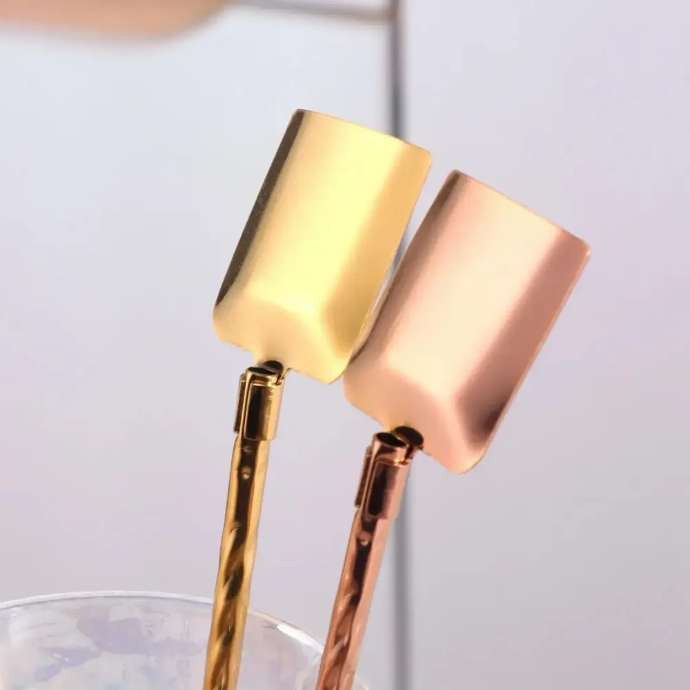 Accessoires pour le vin - Paille Twist avec touillette en forme de pelle - 2 formes et 5 coloris - SOSTRAW & SMARTTHINGS