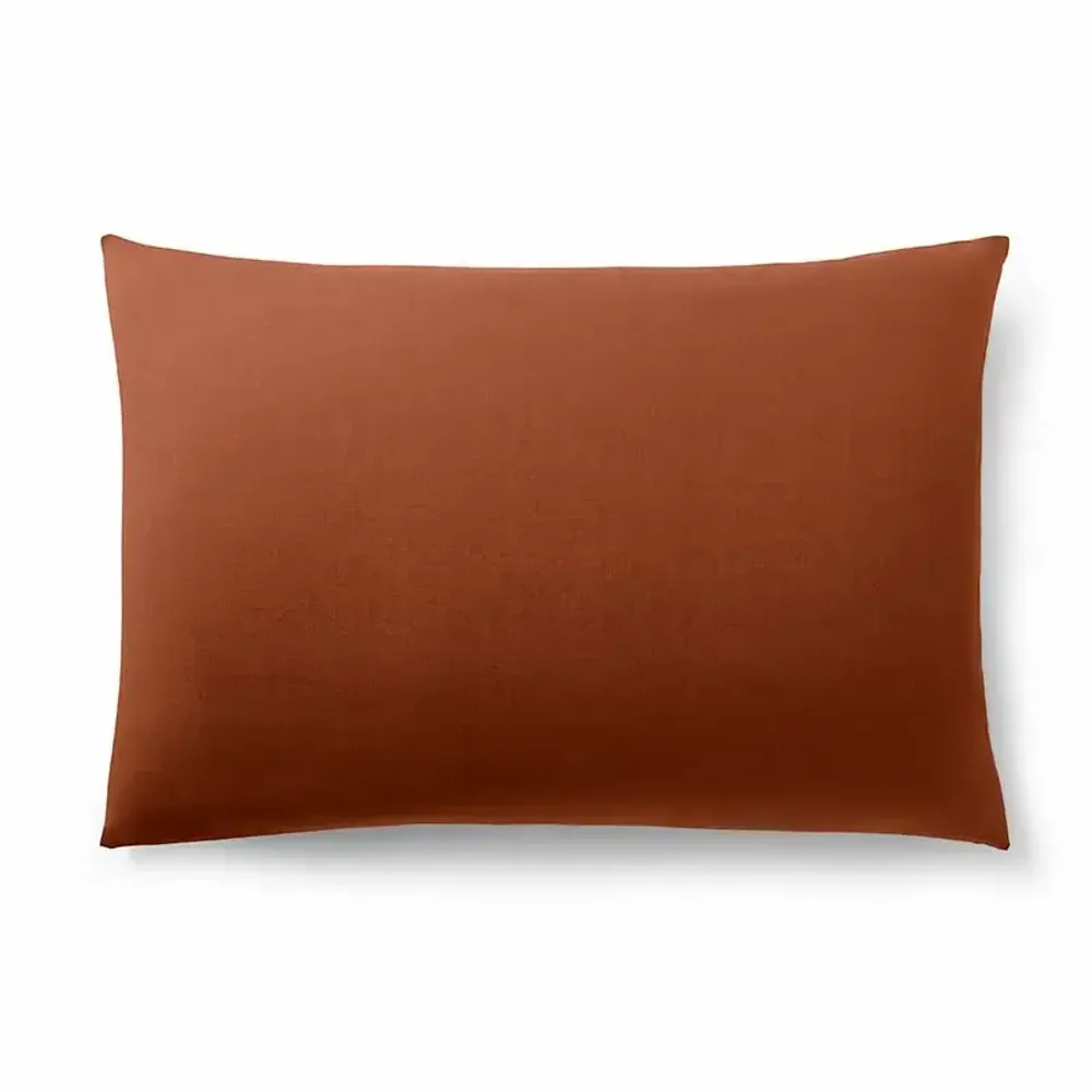 Linge de lit - Taie d'oreiller 100% Coton 50 x 70 cm Paprika - COTON PUR