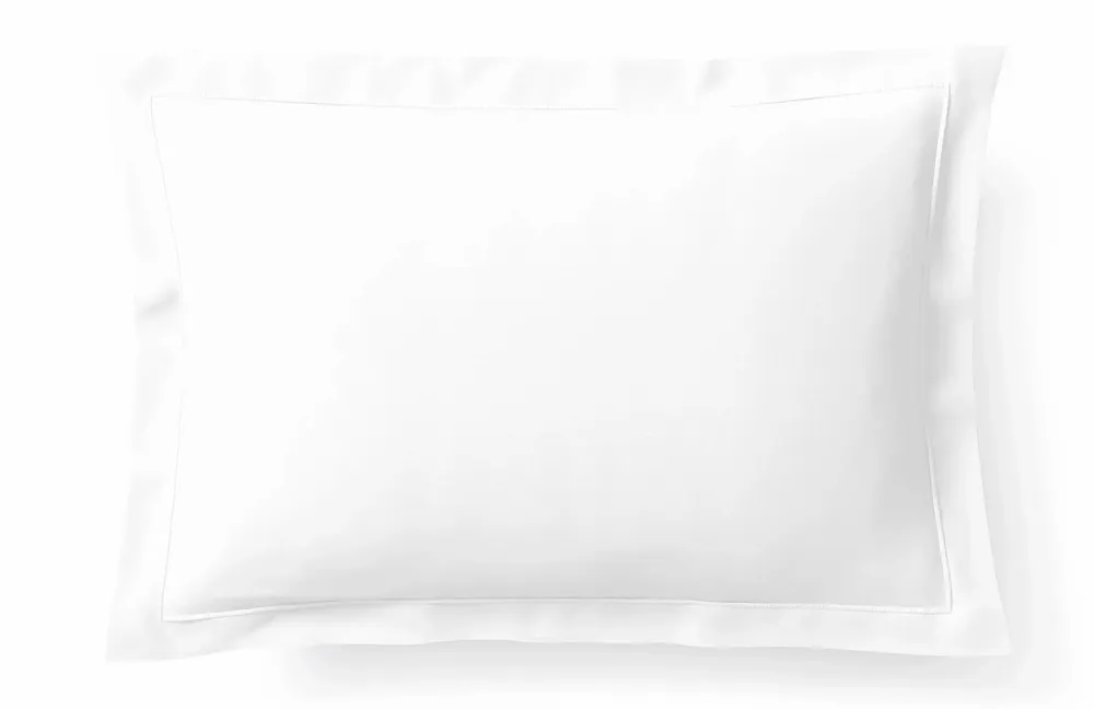 Bed linens - Percale Pillowcase 50 x 70 cm Pure Combed Long Staple Cotton 80 Thread Count/cm² Snow - COTON PUR