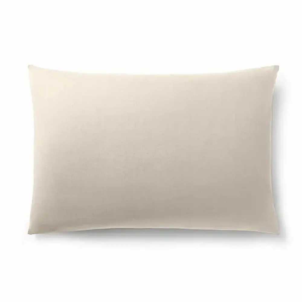 Linge de lit - Taie d'oreiller 100% Coton 50 x 70 cm Sable - COTON PUR