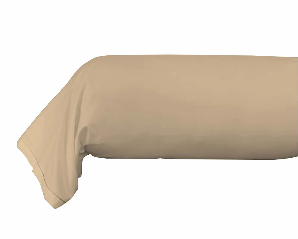 Bed linens - Percale Bolster Case 45 x 185 cm Pure Combed Cotton Long Fibers 80 Thread Count/cm² Linen - COTON PUR