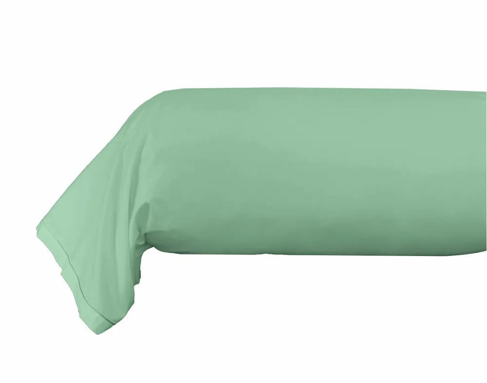 Bed linens - Percale Bolster Case 45 x 185 cm Pure Combed Long Staple Cotton 80 Thread Count Celadon - COTON PUR