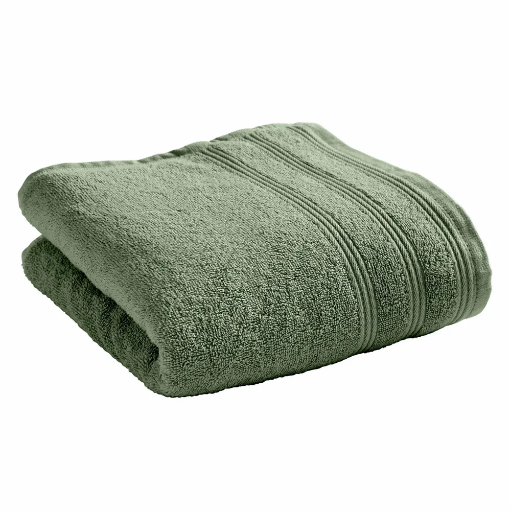 Bath towels - "Spa" Towel 100% Cotton 50 x 100 cm Rosemary - COTON PUR