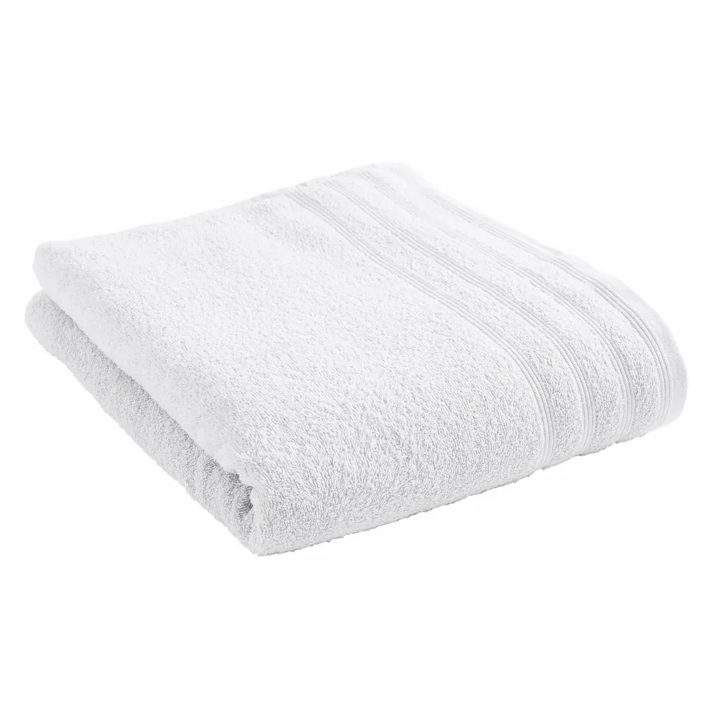 Bath towels - "Spa" Bath Sheet 100% Cotton 90 x 150 cm Snow - COTON PUR