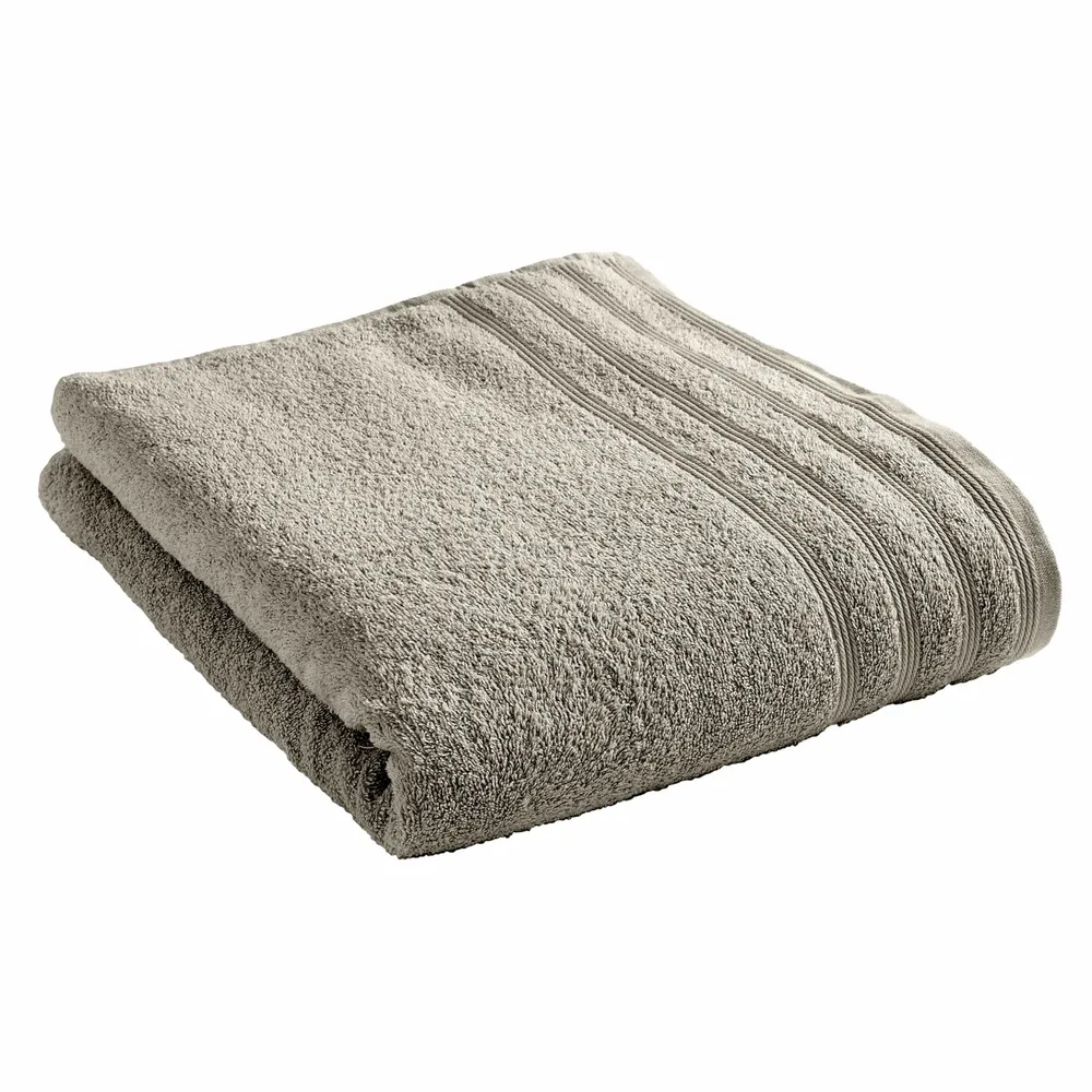 Bath towels - "Spa" Bath Towel 100% Cotton 90 x 150 cm Sand - COTON PUR