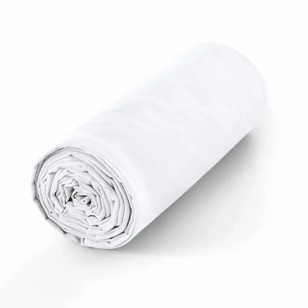 Bed linens - Fitted sheet 100% Cotton 180 x 200 cm Snow - COTON PUR