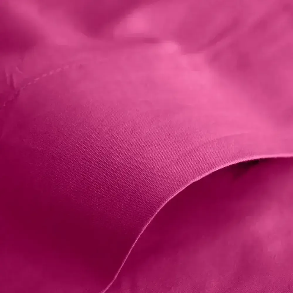 Bed linens - 100% Cotton Flat Sheet 240 x 300 cm Magenta - COTON PUR