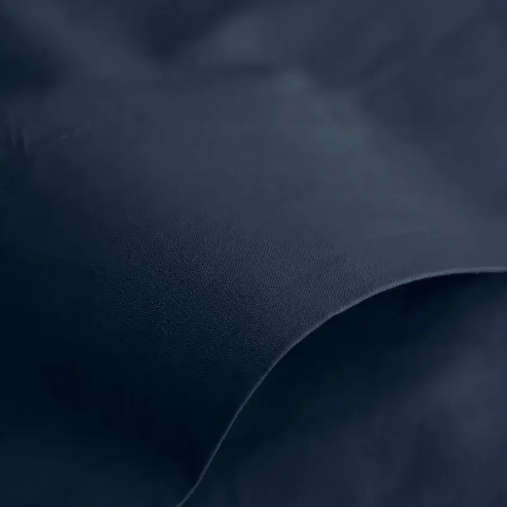 Bed linens - 100% Cotton Flat Sheet 240 x 300 cm Midnight Blue - COTON PUR