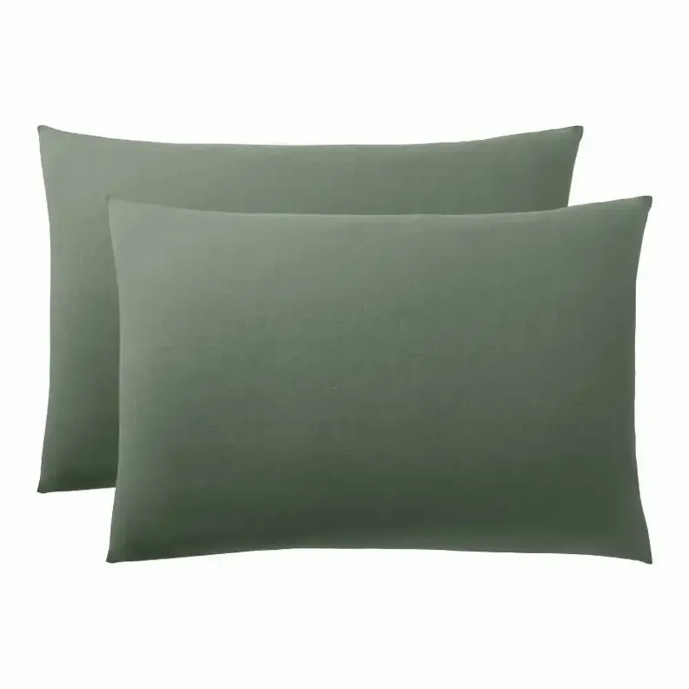 Bed linens - 100% Cotton Pillowcase 50 x 70 cm Rosemary - COTON PUR