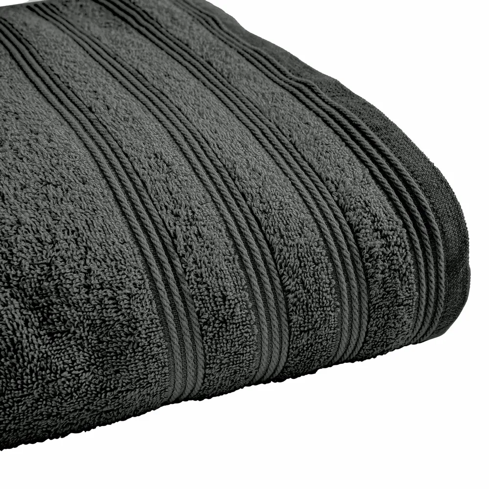 Serviettes de bain - Drap de Douche "Spa" 100% Coton 70 x 140 cm Ardoise - COTON PUR