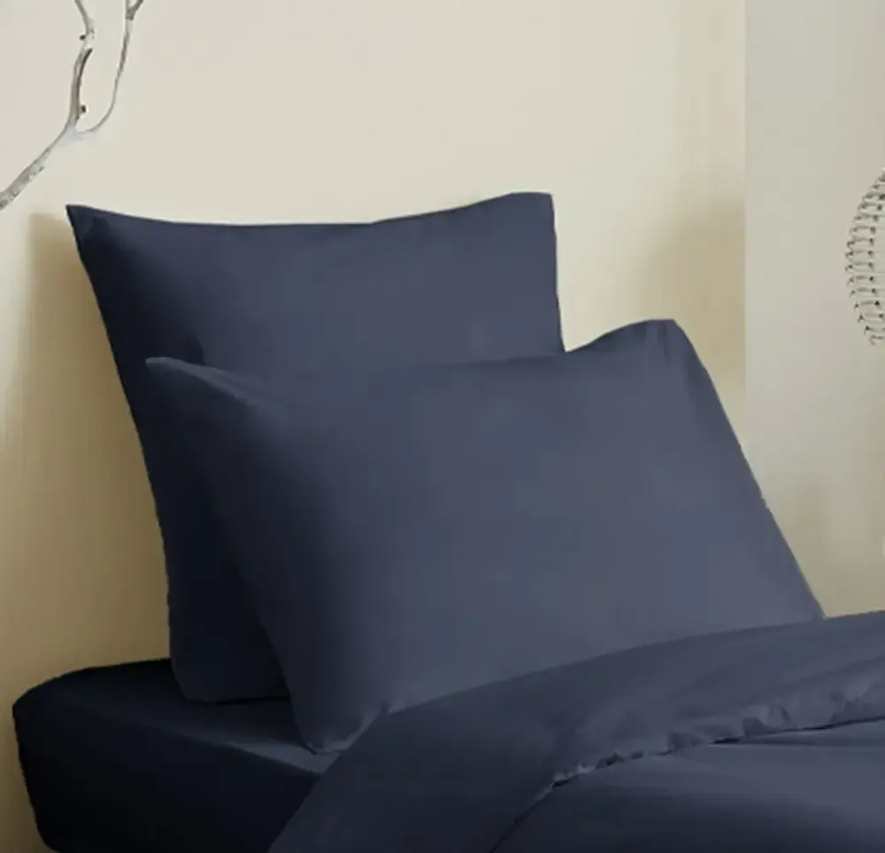 Bed linens - Complete Pack Single-Color Duvet Cover 140 x 200 cm - Fitted Sheet 90 x 190 cm - 100% Cotton 57 Threads - COTON PUR