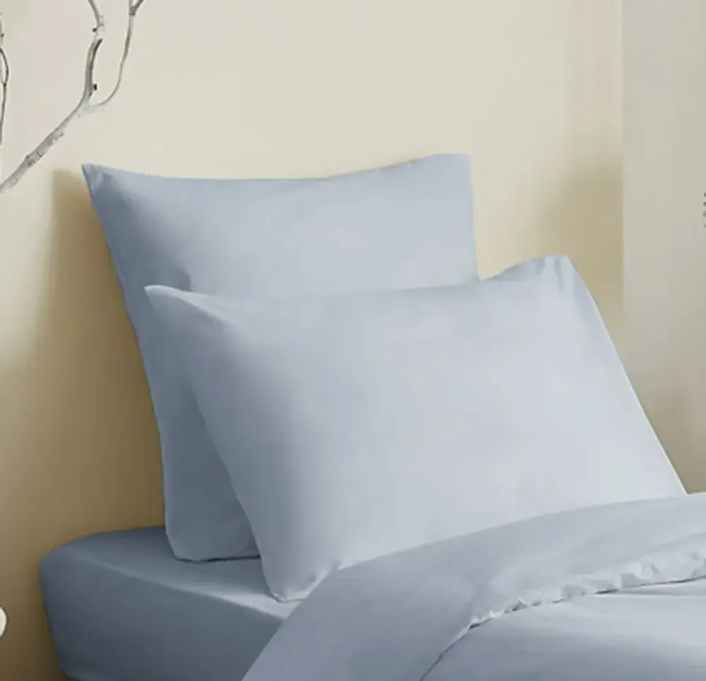 Bed linens - Complete Pack Single-Color Duvet Cover 140 x 200 cm - Fitted Sheet 90 x 190 cm - 100% Cotton 57 Threads - COTON PUR