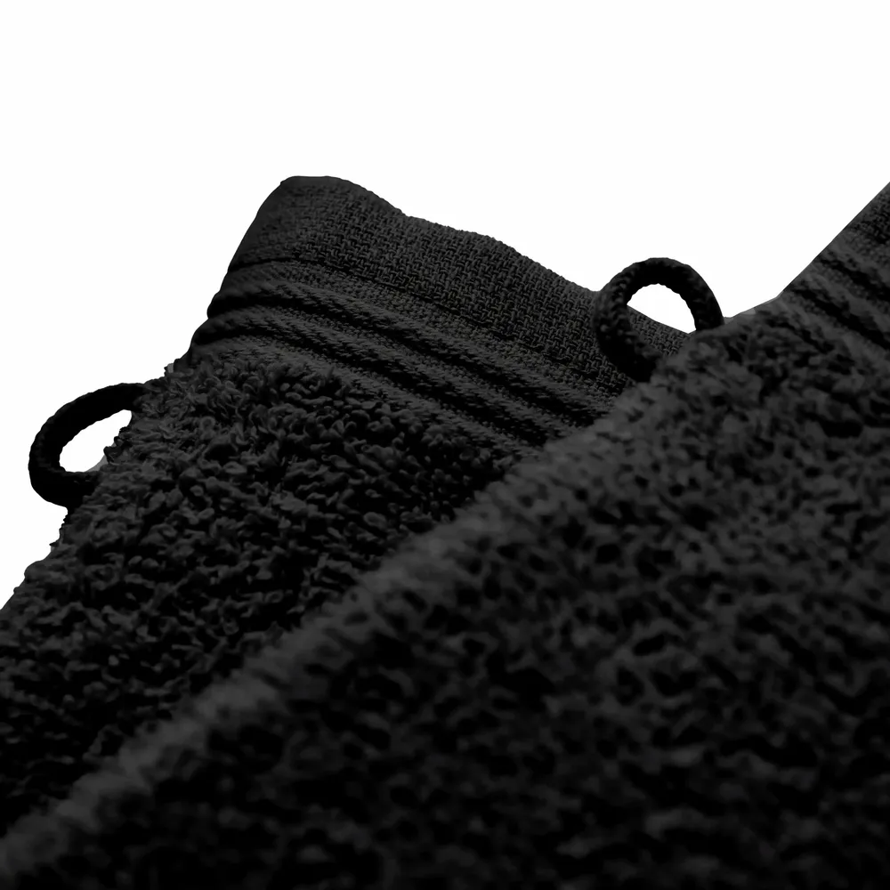 Other bath linens - Set of 2 "Spa" Wash Gloves 100% Cotton 15 x 21 cm Truffle - COTON PUR