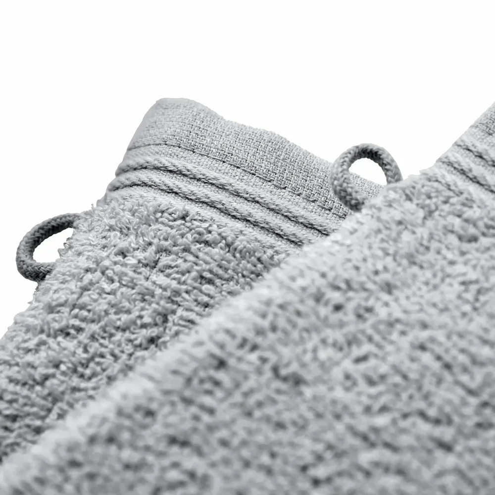 Other bath linens - Set of 2 "Spa" Wash Gloves 100% Cotton 15 x 21 cm Pearl - COTON PUR