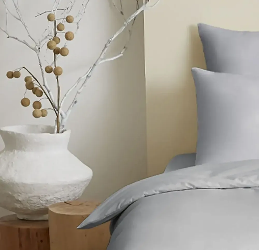 Linge de lit - Pack Complet Housse de couette Unicolore 140 x 200 cm - Drap housse 90 x 190 cm - 100% Coton 57 Fils - COTON PUR