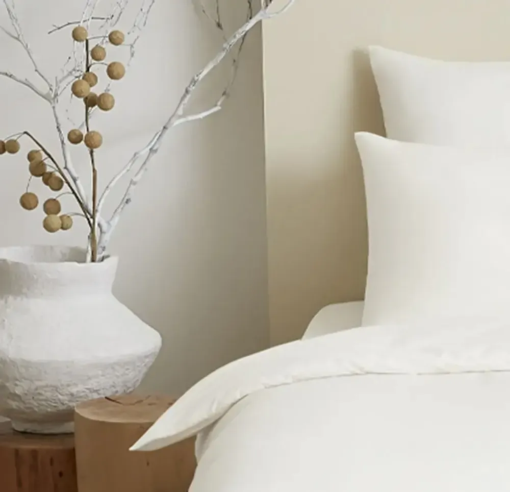 Bed linens - Complete Pack Single-Color Duvet Cover 140 x 200 cm - Fitted Sheet 90 x 190 cm - 100% Cotton 57 Threads - COTON PUR