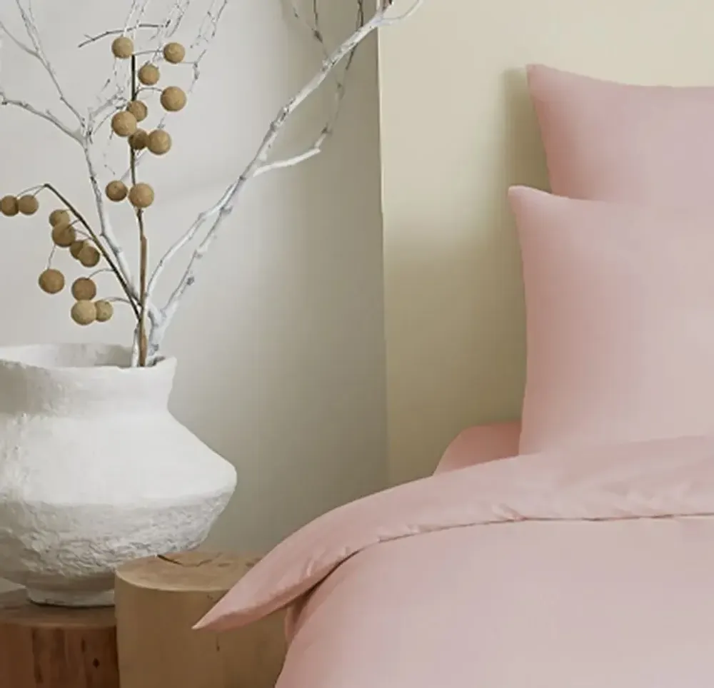 Bed linens - Complete Pack Single-Color Duvet Cover 140 x 200 cm - Fitted Sheet 90 x 190 cm - 100% Cotton 57 Threads - COTON PUR