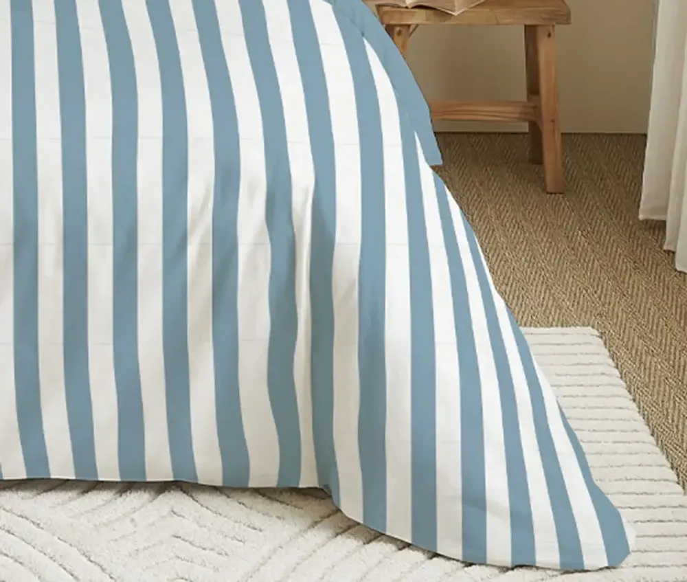 Linge de lit - Pack Complet Housse de couette Imprimé 220 x 240 cm - Drap housse 160 x 200 cm - 100% Coton 57 Fils - COTON PUR