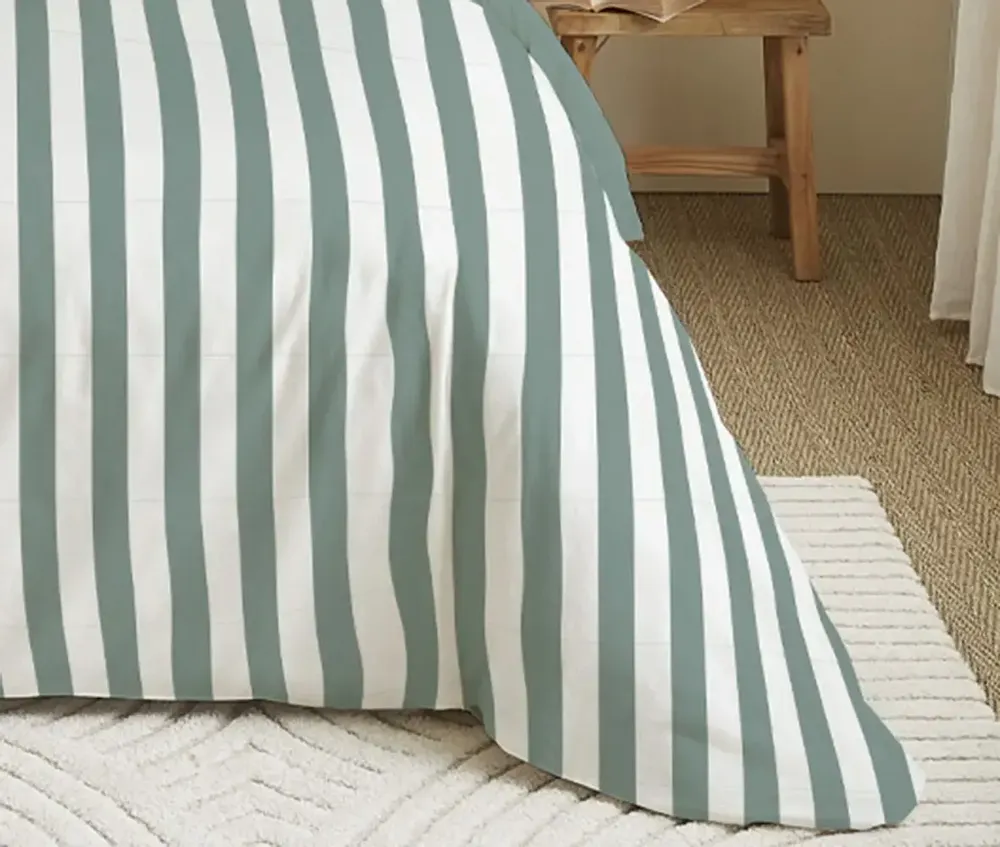 Linge de lit - Pack Complet Housse de couette Imprimé 240 x 260 cm - Drap housse 180 x 200 cm King Size - 100% Coton 57 Fils - COTON PUR