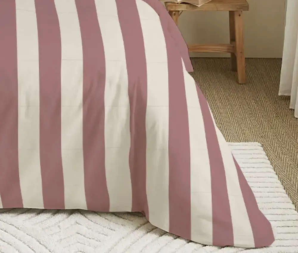 Bed linens - Complete Pack Printed Duvet Cover 240 x 260 cm - Fitted Sheet 180 x 200 cm King Size - 100% Cotton 57 Thread Count - COTON PUR