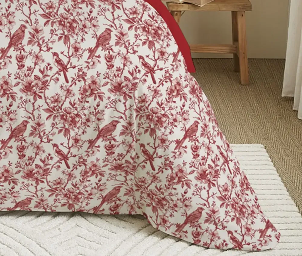 Linge de lit - Pack Complet Housse de couette Imprimé 240 x 260 cm - Drap housse 180 x 200 cm King Size - 100% Coton 57 Fils - COTON PUR