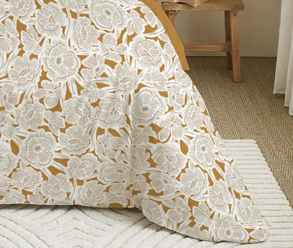 Linge de lit - Pack Complet Housse de couette Imprimé 220 x 240 cm - Drap housse 140 x 190 cm - 100% Coton 57 Fils - COTON PUR