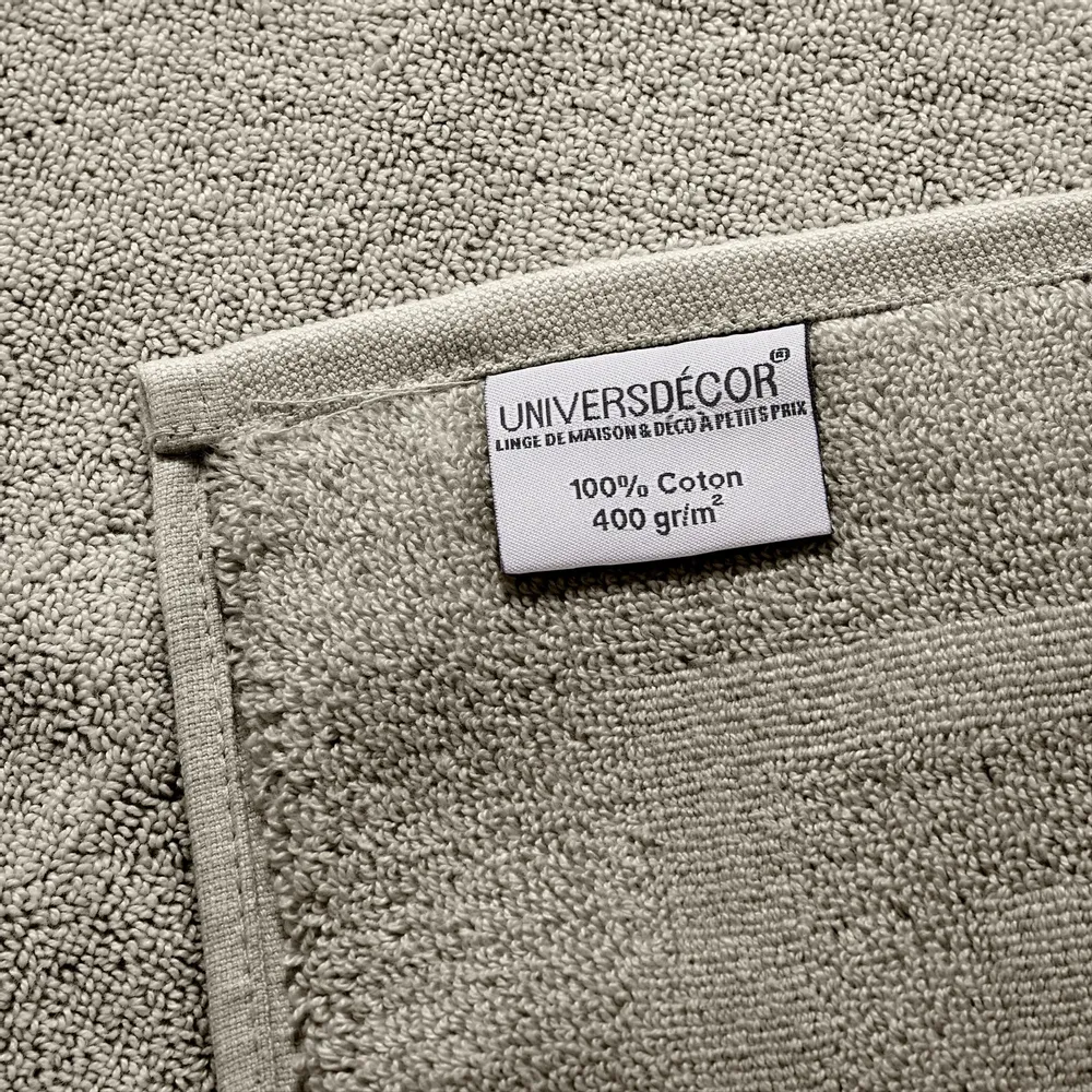 Bath towels - "Spa" Bath Towel 100% Cotton 90 x 150 cm Sand - COTON PUR