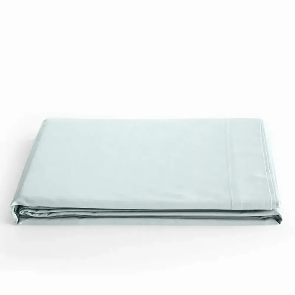 Linge de lit - Drap Plat 100% Coton 180 x 290 cm Menthe - COTON PUR