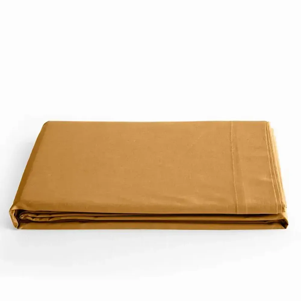 Linge de lit - Drap Plat 100% Coton 180 x 290 cm Miel - COTON PUR