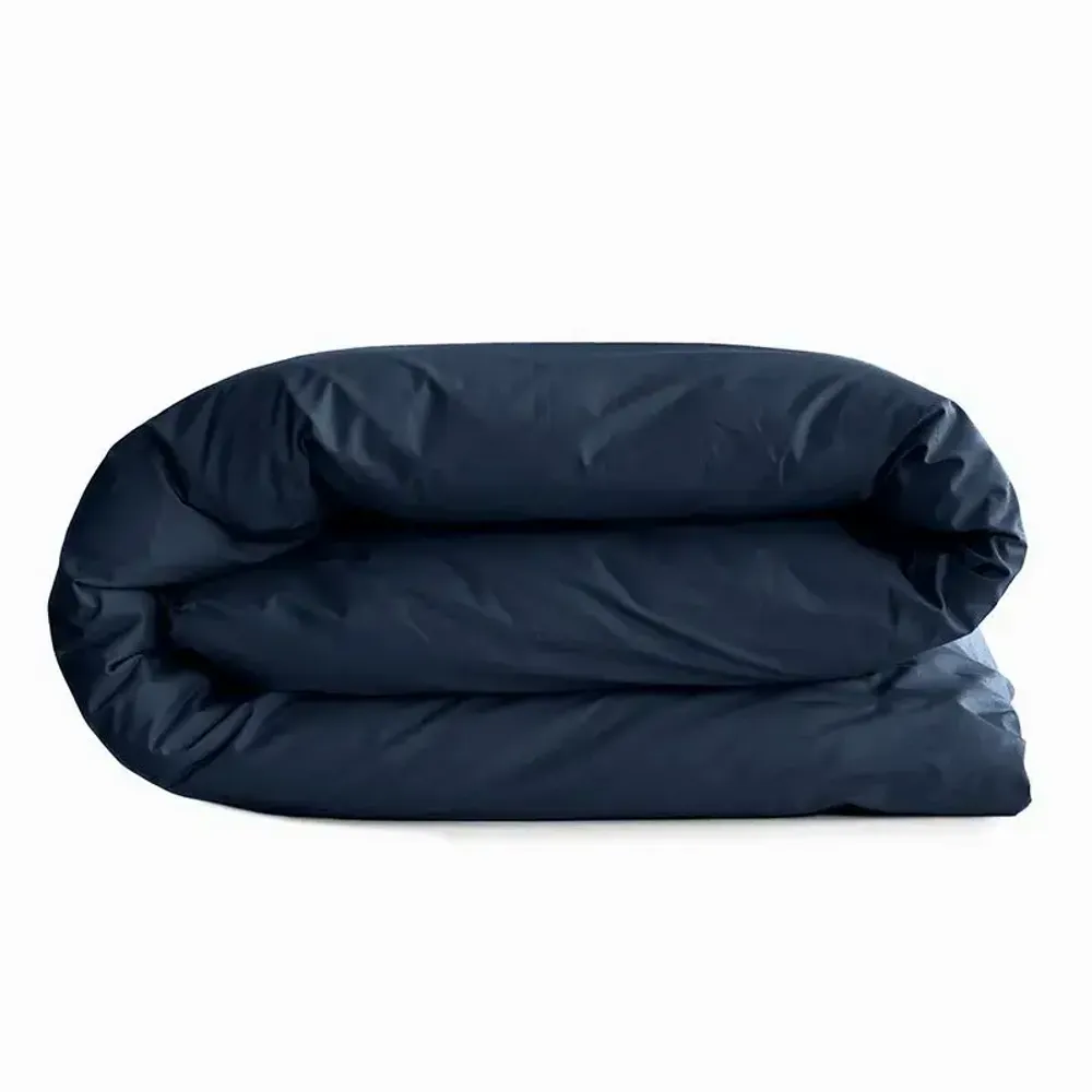 Bed linens - 100% Cotton Duvet Cover 140 x 200 cm Midnight Blue - COTON PUR