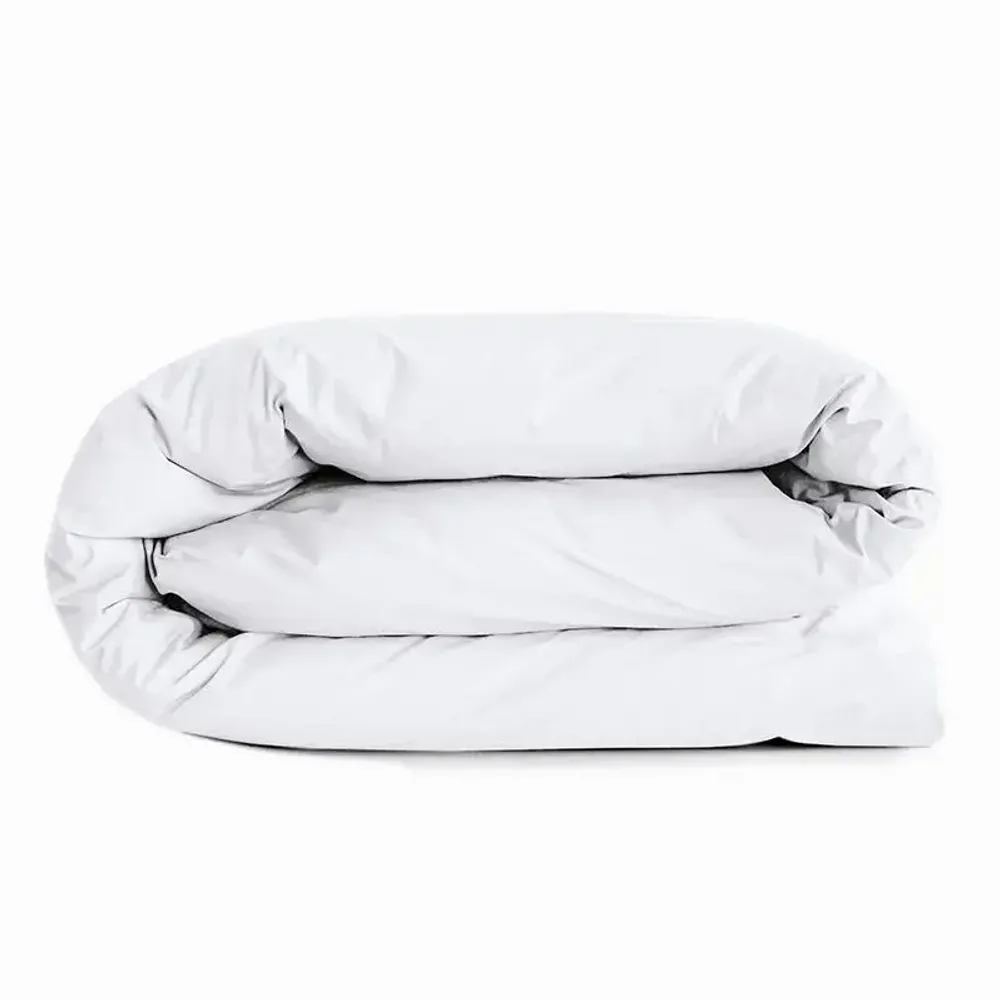 Bed linens - 100% Cotton Duvet Cover 240 x 220 cm Snow - COTON PUR