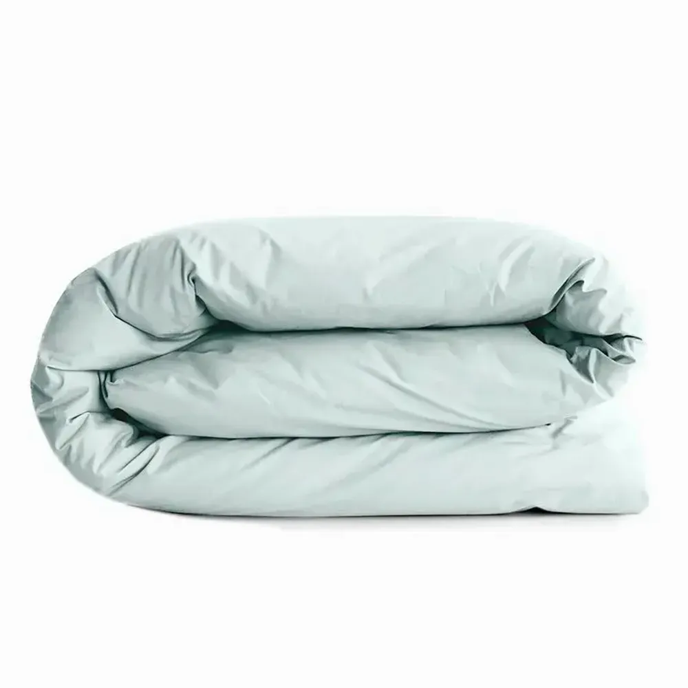 Bed linens - 100% Cotton Duvet Cover 240 x 220 cm Mint - COTON PUR
