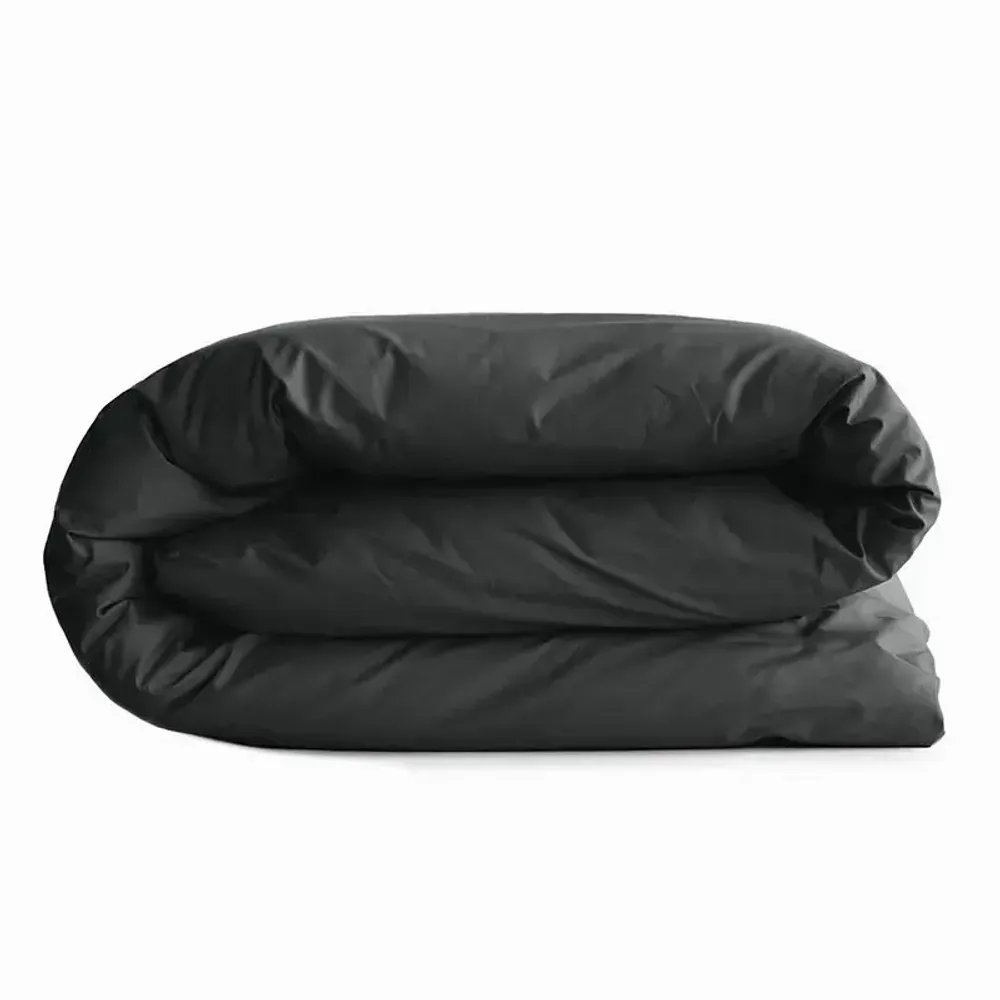 Bed linens - 100% Cotton Duvet Cover 260 x 240 cm Truffle - COTON PUR