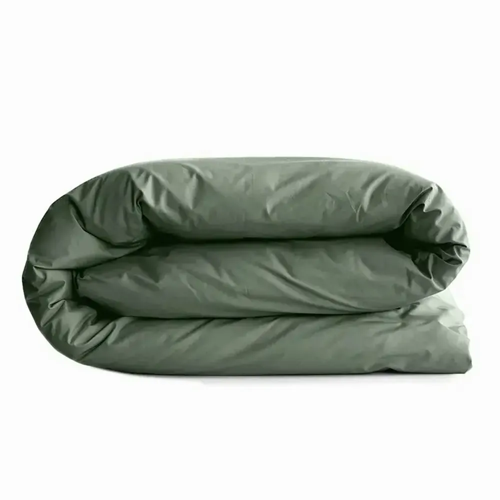 Bed linens - 100% Cotton Duvet Cover 260 x 240 cm Rosemary - COTON PUR