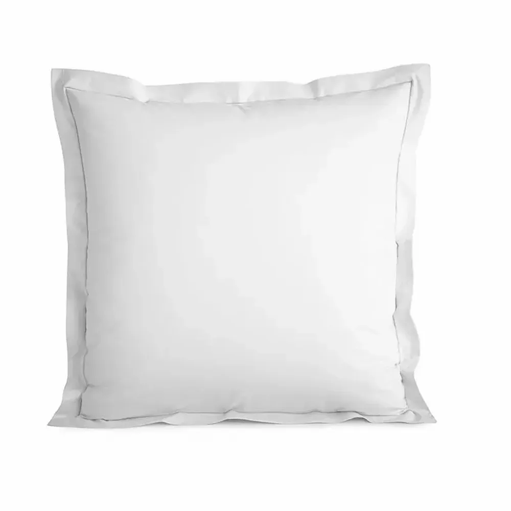 Linge de lit - Taie d'oreiller Percale 65 x 65 cm Pur Coton Peigné Longues Fibres 80 Fils/cm² Neige - COTON PUR