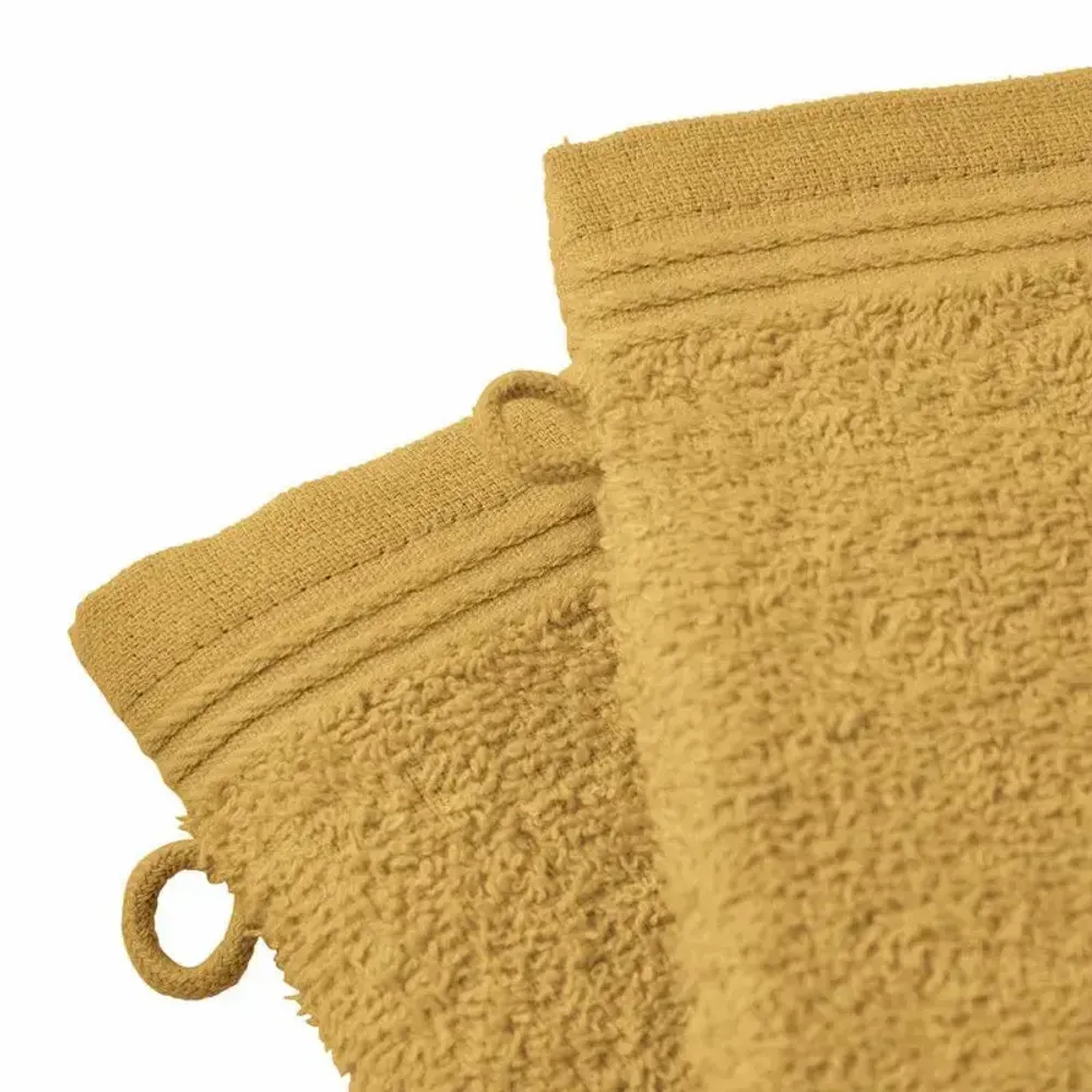 Other bath linens - Set of 2 "Spa" Wash Gloves 100% Cotton 15 x 21 cm But - COTON PUR