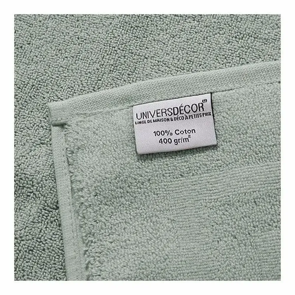 Bath towels - "Spa" 100% Cotton Towel 50 x 100 cm Celadon - COTON PUR