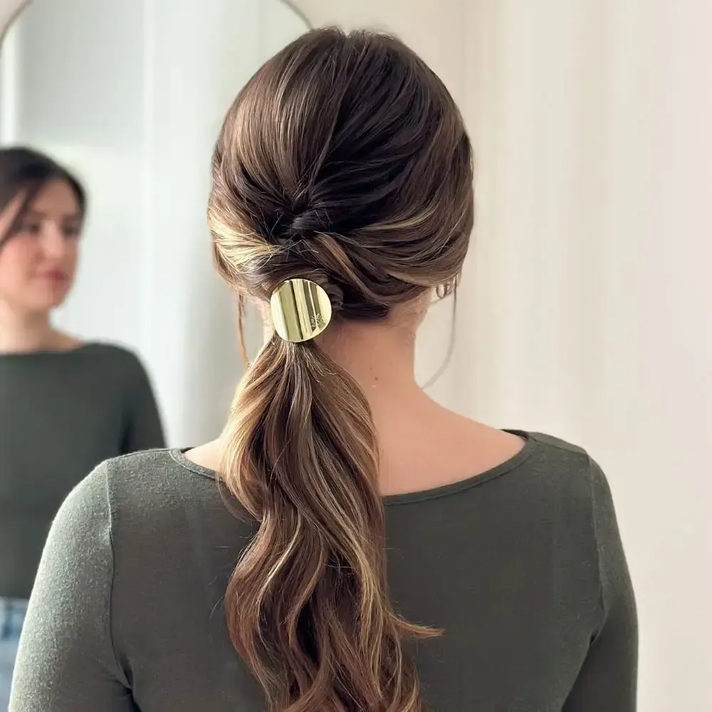 Accessoires cheveux - Élastique plaque dorée - BACHCA