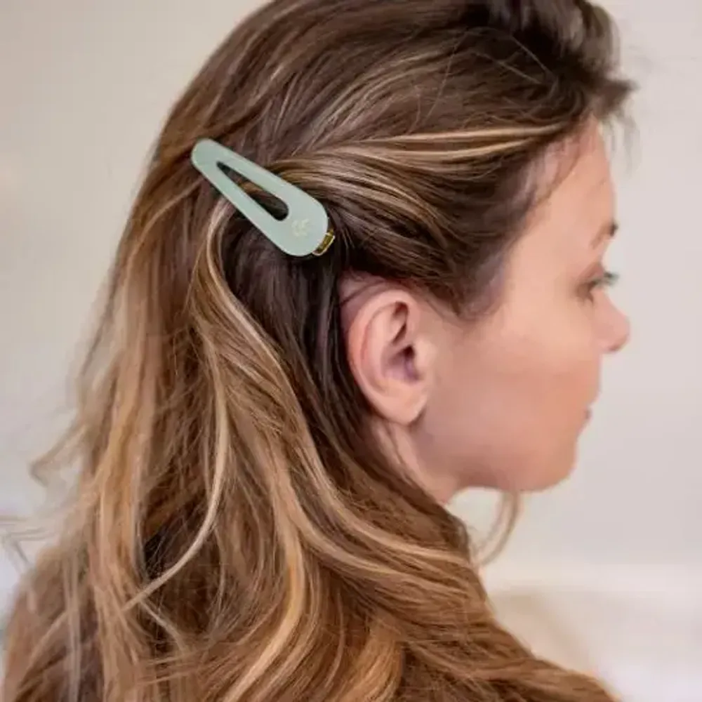 Accessoires cheveux - Barrettes Vert d'eau x2 - BACHCA