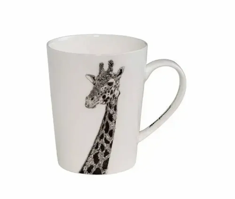 Mugs - MW - Marini Ferlazzo Mug 450ML Tall African Giraffe Gift Boxed - MAXWELL & WILLIAMS