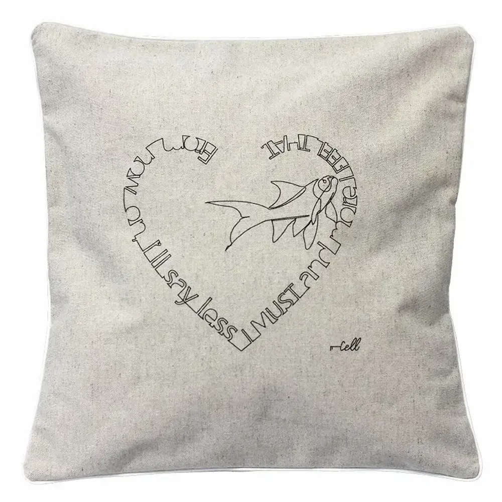 Coussins textile - Housse de coussin 35x35 cm made in FRANCE - COSETTE ET LES LYS