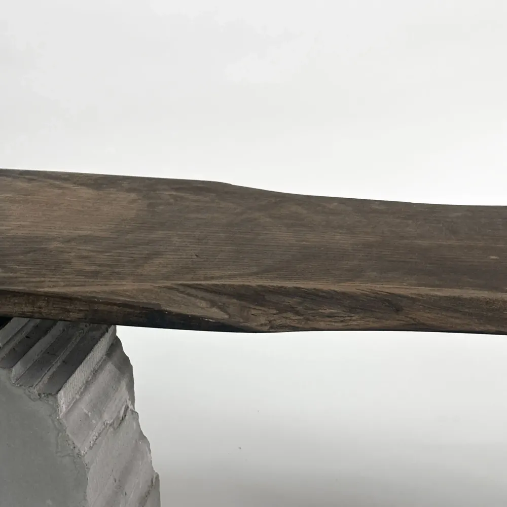 Benches - Concrete and Chestnut Wood Bench [FRAGMENT] - CASE STUDIOS