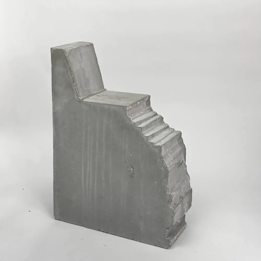 Benches - Concrete and Chestnut Wood Bench [FRAGMENT] - CASE STUDIOS