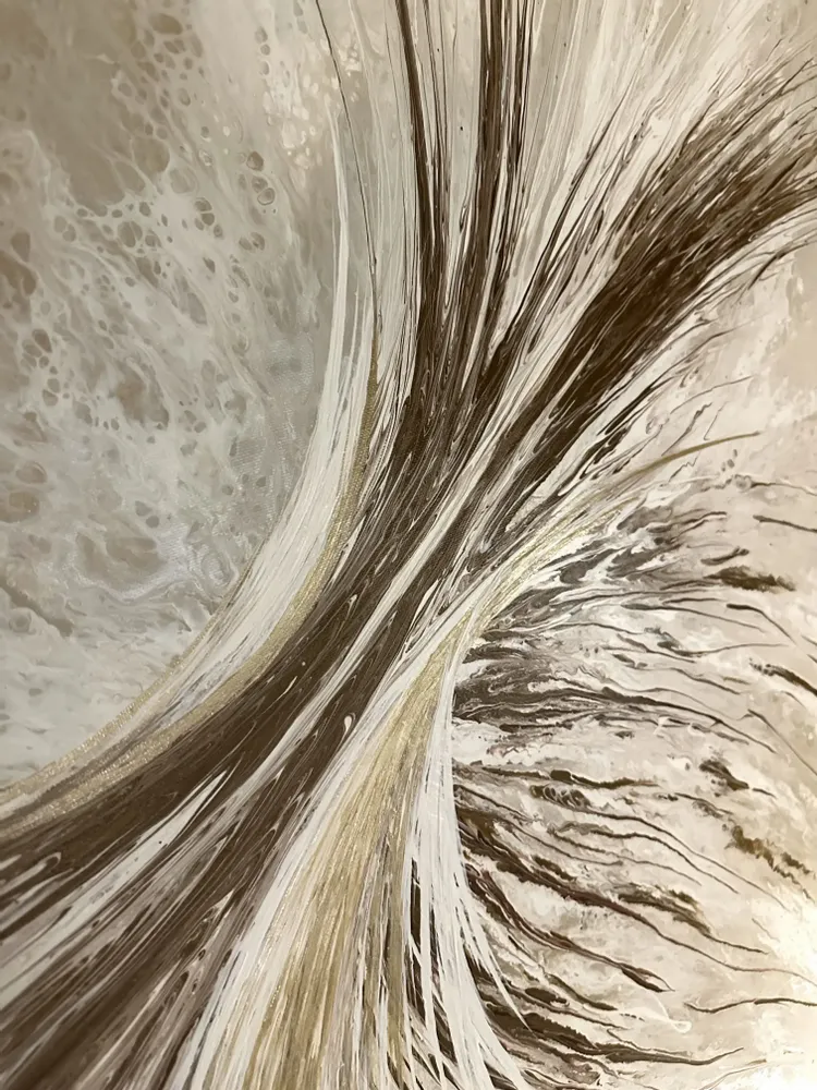 Paintings - Painting Acrylic "Golden Wind" - TURIK&ART (KSENIIA TURIK)