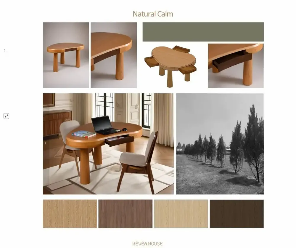 Office sets - Perriand table - HÉVÉA HOUSE