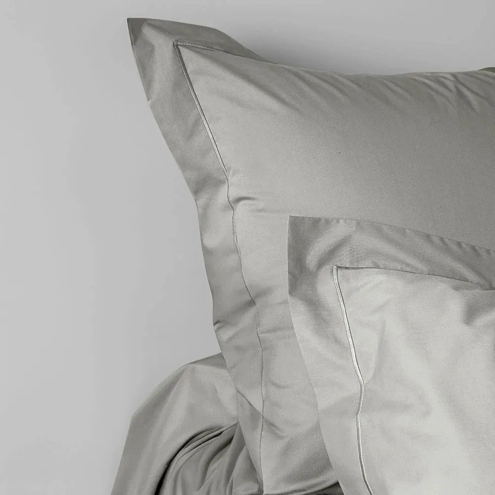 Bed linens - Percale Pillowcase 65 x 65 cm Pure Combed Cotton Long Staples 80 Thread Count/cm² Pearl - COTON PUR