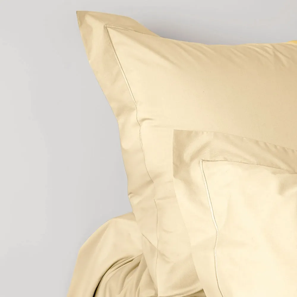 Bed linens - Percale Pillowcase 50 x 70 cm Pure Combed Cotton Long Staples 80 Thread Count/cm² Ivory - COTON PUR