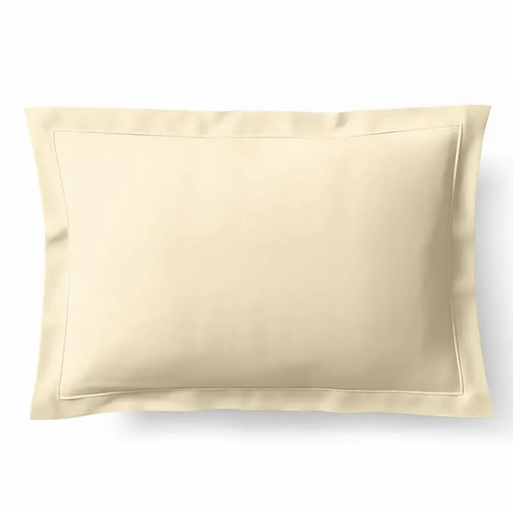 Bed linens - Percale Pillowcase 50 x 70 cm Pure Combed Cotton Long Staples 80 Thread Count/cm² Ivory - COTON PUR